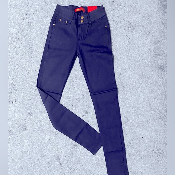 Navy Rebel Love Jeans - Picture 1 of 3